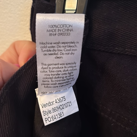 Pacsun High Rise Slim Fit Butterfly Black Jeans Size 26 - Picture 11 of 11